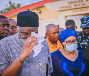 Akeredolu visits scene of Owo massacre, says 'we will get them. I am not boasting'