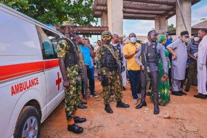Akeredolu visits scene of Owo massacre, says 'we will get them. I am not boasting'