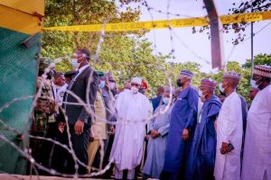 Buhari visits Kuje Prison, says 'I am disappointed with  intelligence system'