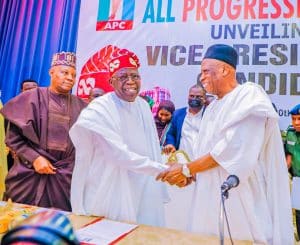 Tinubu unveils Shettima as running mate, says 'true leadership not grounded in religion, populism, sentiment'