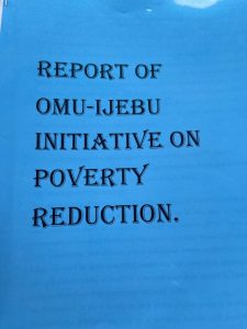 Daniel receives report of Omu Ijebu Initiative on Poverty Reduction 