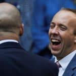 FILE PHOTO: Matt Hancock, Conservative MP, reacts outside the Conservative Campaign Headquarters, in London, Britain October 24, 2022. REUTERS/Maja Smiejkowska