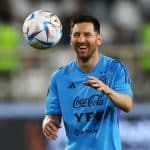 Soccer Football - International Friendly - Argentina Training - Al Nahyan Stadium, Abu Dhabi, United Arab Emirates - November 14, 2022 Argentina's Lionel Messi during training REUTERS/Amr Alfiky