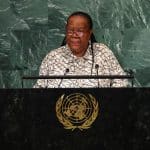 FILE PHOTO: Foreign Minister of South Africa Naledi Pandor addresses the 77th Session of the United Nations General Assembly at U.N. Headquarters in New York City, U.S., September 21, 2022. REUTERS/Mike Segar