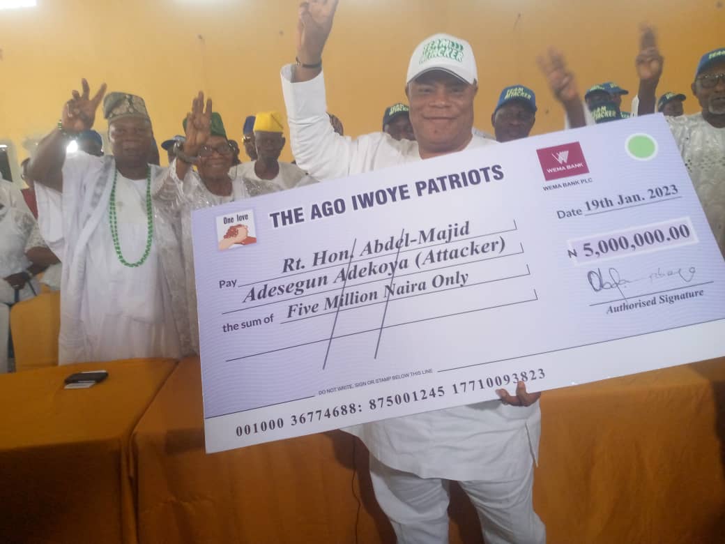 February 25: Ago-Iwoye group boosts Rep’s campaign, donates N5m
