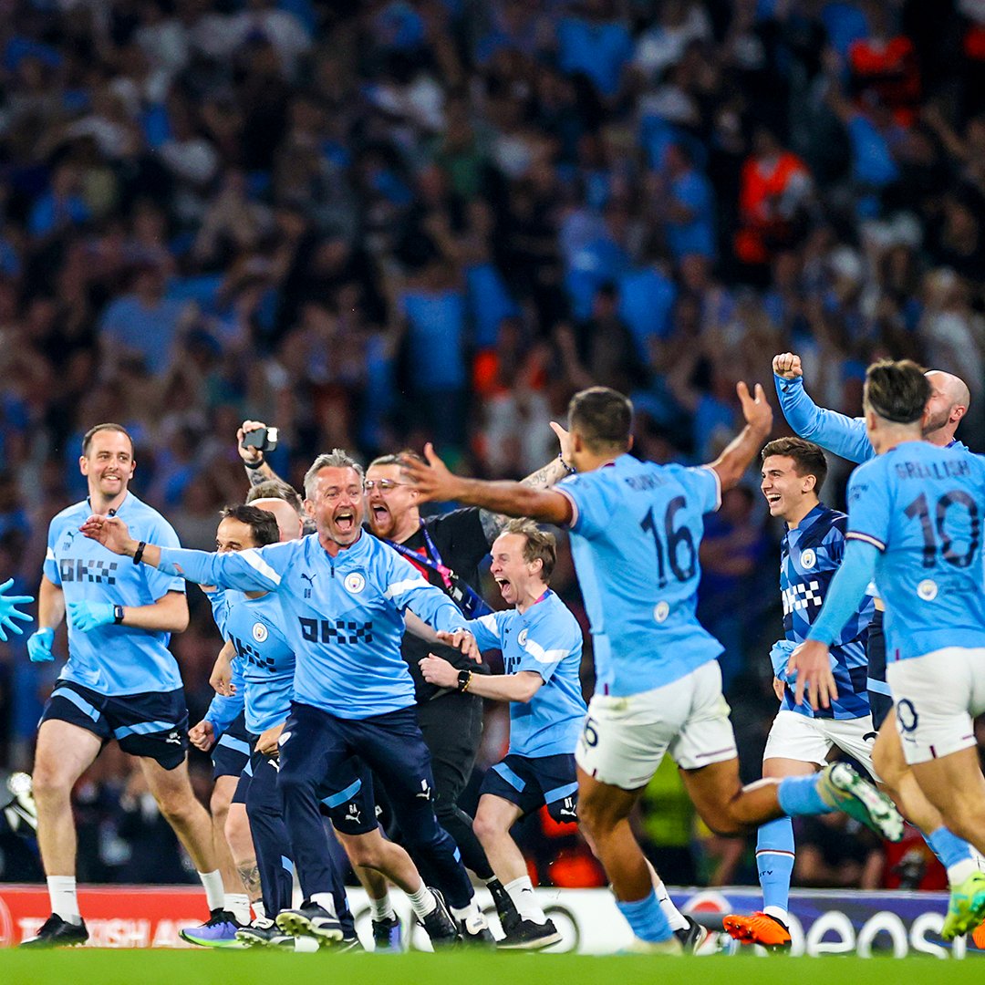 Manchester City defeat Inter Milan to complete season treble