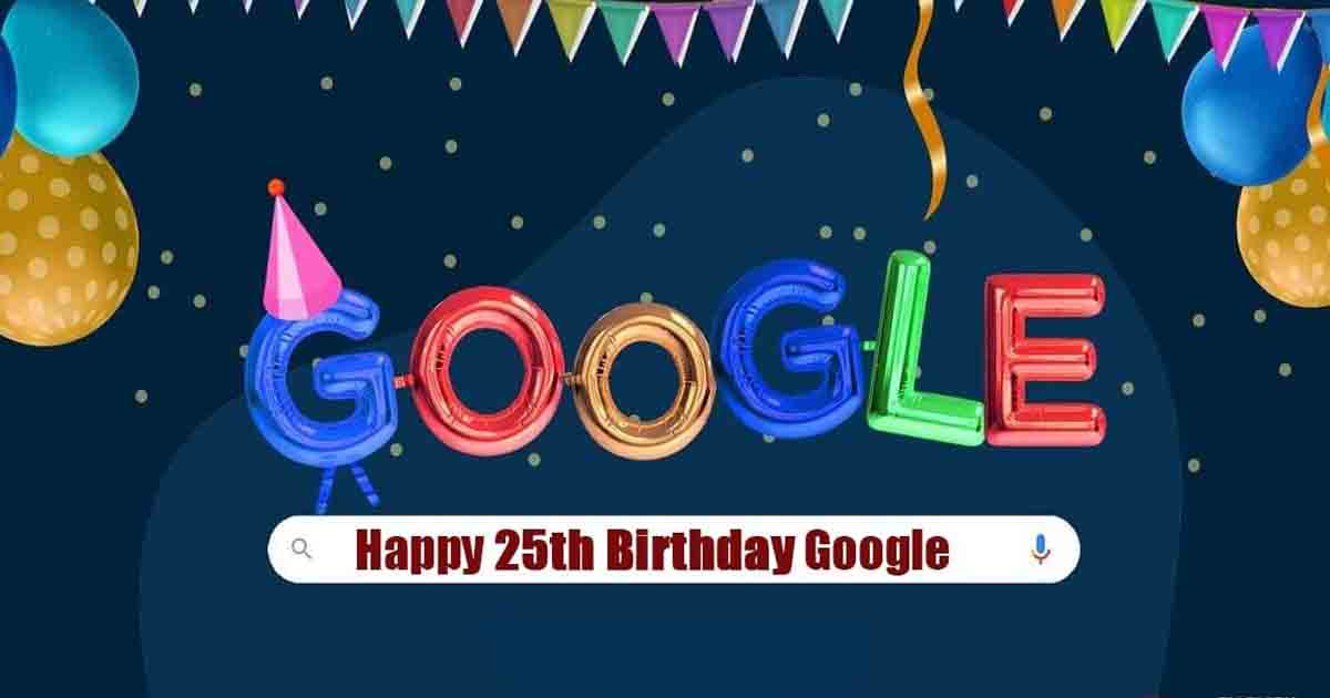 Google celebrates 25th anniversary with doodle