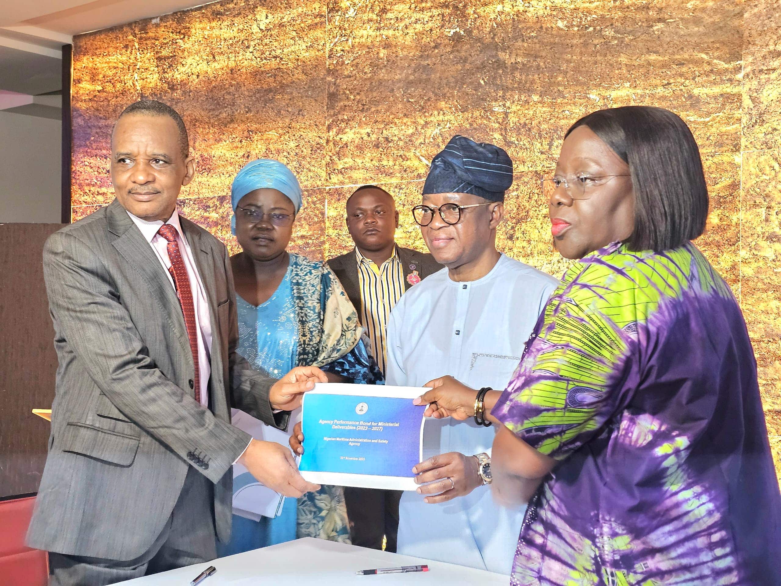 Performance monitoring: NIMASA DG Jamoh signs 2023-2027 Bond