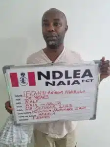 Businessman excretes 86 wraps of heroin while in NDLEA custody