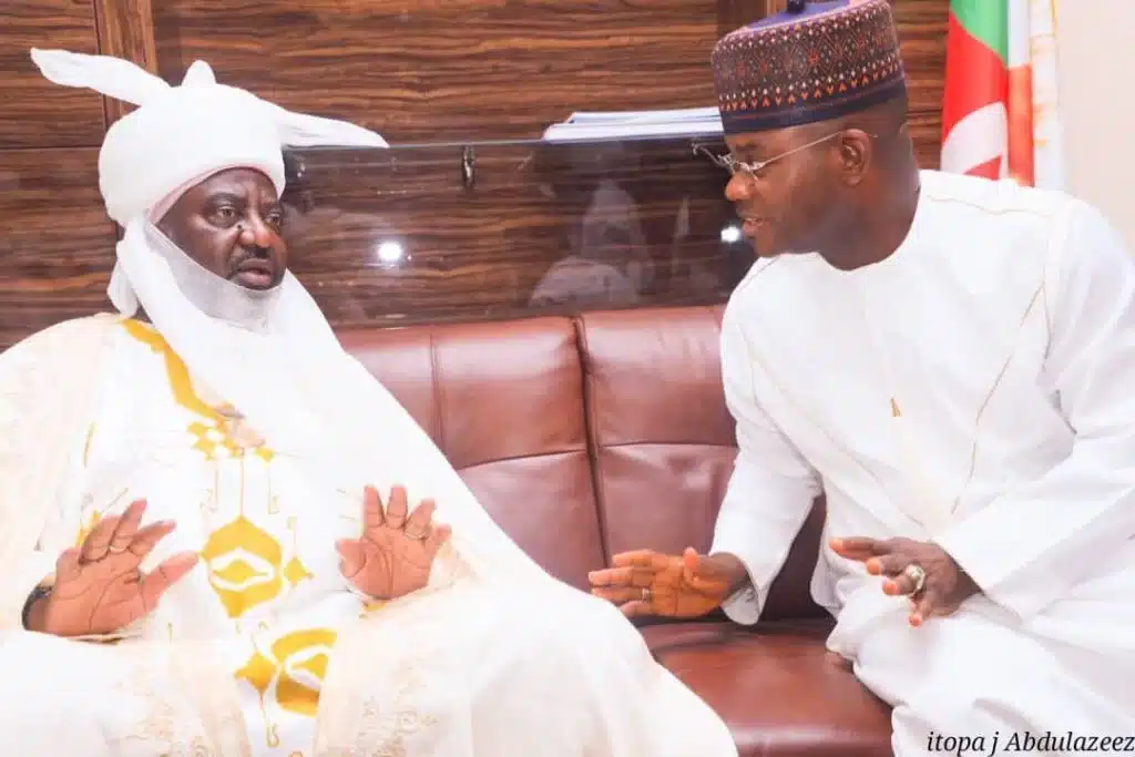 Ohinoyi: Gov Bello receives Emir of Kano on condolence visit