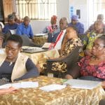 L-R Ekiti AGILE Project Coordinator, Mrs Yewande Adesua, Commissioner for Education, Mrs Olabimbe Aderiye and a cross section of Participants at the opening of the 2-Day AGILE Digital Literacy Training Programme for Management Staff of the Ekiti State Ministry of Education, held in Ado Ekiti at the weekend.