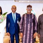 L-R: Chinwe Iloghalu, Polaris Bank's Executive Director, Lagos & Corporate Banking; Adekunle Sonola, Polaris Bank's Managing Director/CEO, Governor Dapo Abiodun of Ogun State and Tokunbo Talabi, Secretary to Ogun State Government when Polaris Bank Executive Managment team paid a visit to Ogun State Governor in his office in Abeokuta
