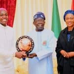 Oshoala, Tinubu and Remi Tinubu