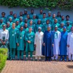 Tinubu and Super Eagles players