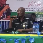 From Left: Ogun CP, Abiodun Alamutu; IGP Kayode Egbetokun and AIG Zone 11, Olatoye Durosimi