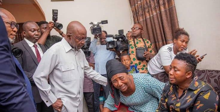 Otti visits families of slain policemen in Aba