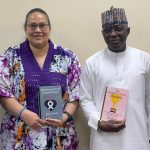 L-R: Dr Denise Ejoh, Founder, Cormode Cancer Foundation, and Tijani Ahmed, Federal Commissioner and CEO, National Commission for Refugees, Migrants and Internally Displaced Persons.