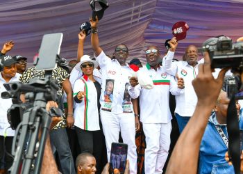Edo guber: Obaseki, Ighodalo, Ikimi, Agbebaku, Ugbesia, others storm Ubiaja for PDP Campaign flag-off