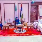 President Bola Tinubu receiving Mr Carlos Areias, the newly appointed Brazilian ambassador to Nigeria, at the State House, Abuja...on Thursday