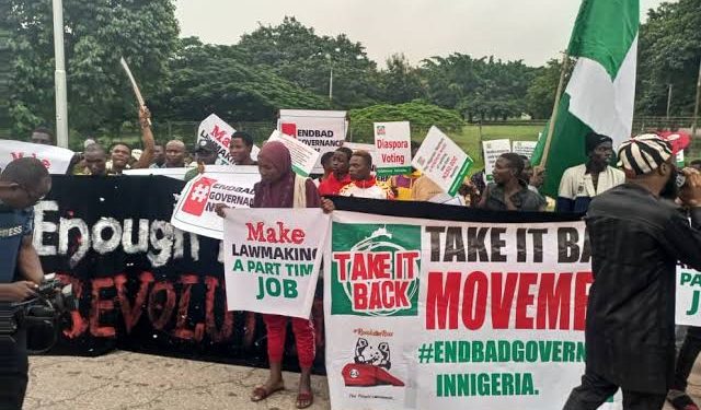 Protesters storm streets of Jos, demand good governance