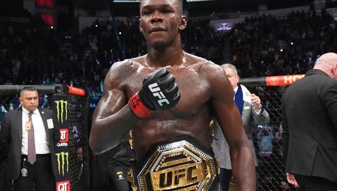 Alt="Nigerian-born mixed martial artist Israel Adesanya"
