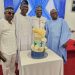 Anniversary Planning Committee Chairman, Elder Ogbegie (2nd right)with Pastor Matthew Babatunde, (right), Elder Ajayi (2nd left) and Elder Iriafe, (left)