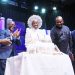 CATALYST
L-R: Former President, Chief Olusegun Obasanjo; Author of the Book, The Catalyst: Nigeria ICT Evolution Through A Journalist Lens, Adedayo Oketola; Presiding Pastor of The Love of Christ Generation (C&S) Church, Nigeria, Reverend Mother Esther Ajayi; Chairman on the occasion/a former Chief Executive Officer, MTN Nigeria, Michael Ikpoki; and National President, Association of Telecommunications Companies of Nigeria, Tony Emoekpere, during the exaugural lecture/public presentation of the book in Lagos… on Tuesday.