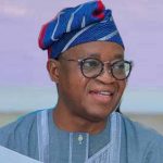 Alt="Alhaji Adegboyega Oyetola, former Osun governor and Minister of Marine and Blue Economy"
