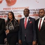 Alt="L-R: Managing Partner, MBR Signature, Mrs Ezinne Ezeani; Managing Director, MBR Signature, Mr Stanley Ezeani; Chief Executive Officer, Optiva Capital Partners, Dr Jane Kimemia; Chief Operating Officer/Head of Space and Premises, Bi-Courtney Aviation Services Ltd. Mr Kola Bamigboye; and Chief Operating Officer/Head of Aeronautics and Cargo Services, Bi-Courtney Aviation Services Ltd. Mr Remi Jibodu; at the press conference to announce 2024 MBR Christmas Festival at the Murtala Muhammed Airport Terminal Two on Wednesday in Lagos"