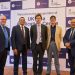 L-R: VFS UKVI Account Management Team, Mr. Kingsley Magee; Chief Operating Officer – Global Operations, and Head of UKVI Account Management Team, Mr Srinarayan Sankaran; British Deputy High Commissioner in Lagos, Mr Jonny Baxter; Director for Visa, Status and Information Services at UK Visas and Immigration (UKVI), Mr Marc Owen; Head, Sub-Saharan Africa, VFS Global, Mr Alok Singhal at the inauguration of the newly opened UK Visa Application Centre in Ikeja, Lagos.