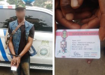 Police detain fake soldier for alleged abduction, robbery