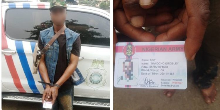 Police detain fake soldier for alleged abduction, robbery