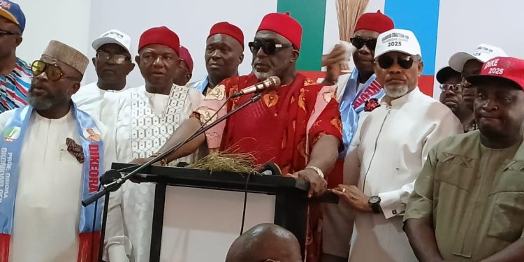 Anambra guber: Obiora Okonkwo submits APC nomination forms, says ‘earthquake will erupt to remove Soludo’