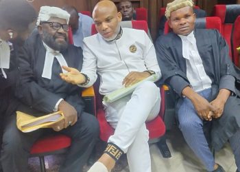 Shouting match as Judge adjourns Nnamdi Kanu’s trial indefinitely