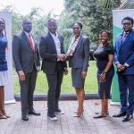 L-R: Heirs Insurance Group Communications Executive, Nimiweremi Selekere; Afriland Properties Head of Brand, Marketing and Corporate Communications, Chukwunonso Okafor; GIVO Africa CEO, Victor Boyle-Komolafe; Heirs Holdings Group Sustainability Officer, Clari Green; GIVO Africa Operations Lead, Tairat Bashorun; and Heirs Holdings Group Communications Executive, Akindamola Akintola.