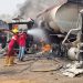Fire consumes driver, motor boy at Ibadan petrol station
