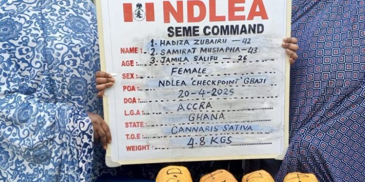 NDLEA intercepts Saudi-bound cocaine hidden in body cream, grandma arrested with 5.6kg skunk