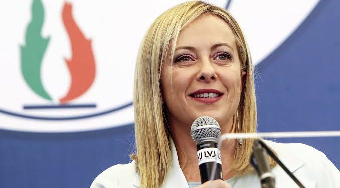 Alt=" Italian Prime Minister Giorgia Meloni"
