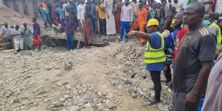 One dead, three rescued as another building collapses in Lagos