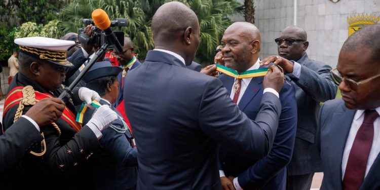 Gabonese President honours Tony Elumelu for championing African development