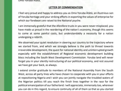 2027: Fasoranti endorses Tinubu, South-West NASS members