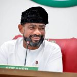 Alt="The Speaker of Edo House of Assembly, Mr Blessing Agbebaku"