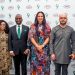 L-R: Abolaji Idowu, Chief Financial Officer, 9mobile; Omotola Ojutayo, General Manager, Business Development, MTN; Obafemi Banigbe, CEO, 9mobile; Lynda Saint Nwafor, Chief Enterprise Business Officer, MTN; Ayham Moussa, Chief Operating Officer, MTN, and John Vasikaran, Chief Operating Officer, 9mobile at the Media Briefing to announce 9mobile and MTN National Roaming Partnership in Lagos.