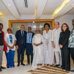 *Alhaji Lai Mohammed, Chairman of Eko Tourism Foundation’s Board of Trustees and Governing Council (fifth from left) and UN Tourism Secretary-General, Zurab Pololikashvili (fourth from left) after a meeting in Lagos on Sunday