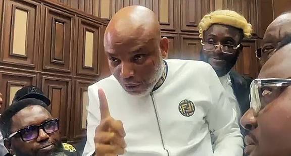 Nnamdi Kanu lists Malami, Wike, Umahi, Sanwo-Olu, Danjuma, Buratai, others, as witnesses
