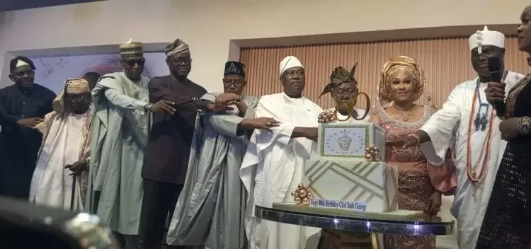 Jonathan, Makinde, Mohammed, Ooni, Daniel,  Kwankwaso, others celebrate Bode George at 80