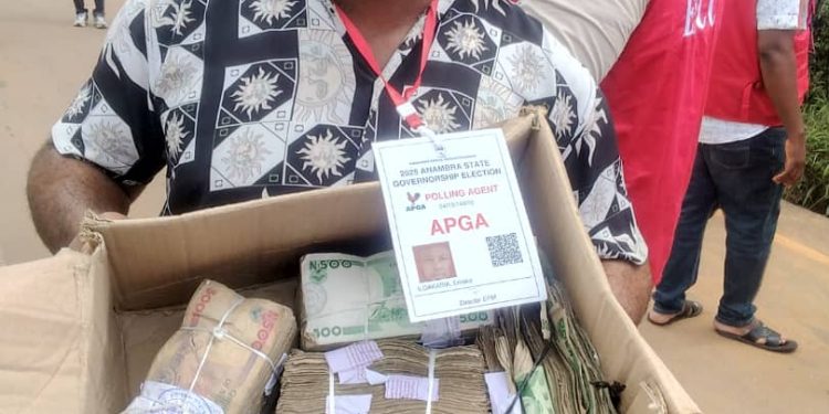 Vote buying: APGA agent, others arrested with cash in Anambra (see pix)