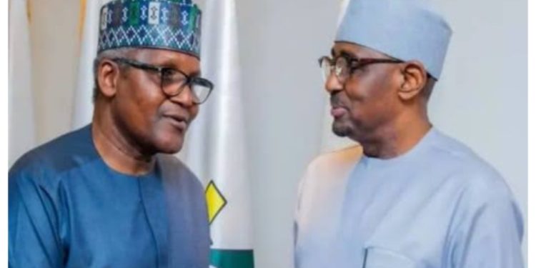 Dangote and Farouk Ahmed