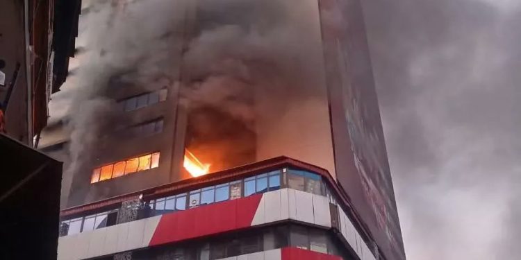 Lagos tanker explosion kills two, seven injured in GNI Building fire; Sanwo-Olu calls for calm
