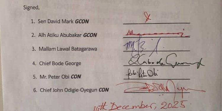 Atiku, David Mark, Bode George,  Peter Obi, others: Tinubu deploying state power to persecute perceived political adversaries